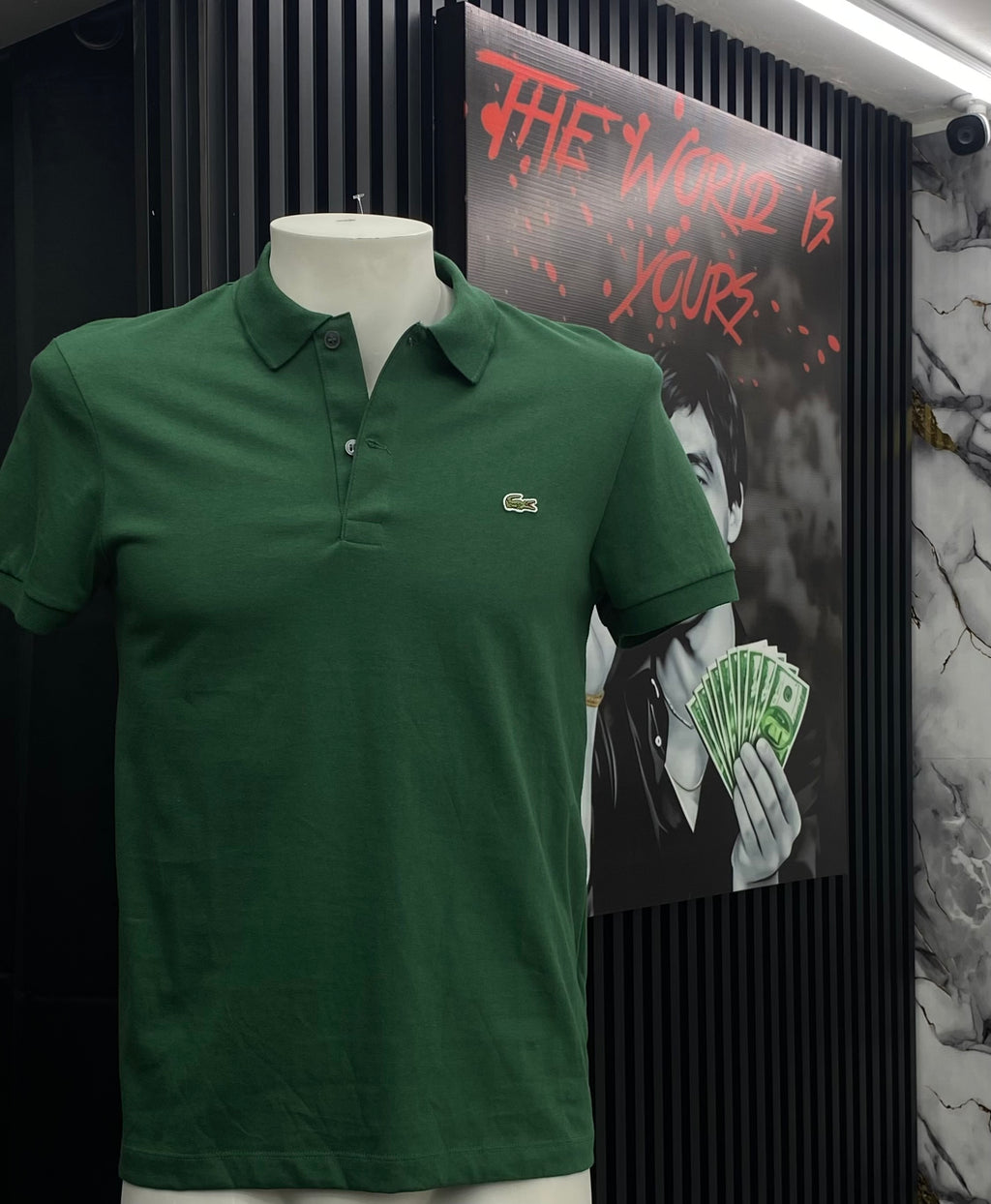 Playera Polo Lacoste Verde Original / Clásica de Algodón