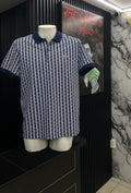 Polo Lacoste con Patrón Geométrico Exclusivo