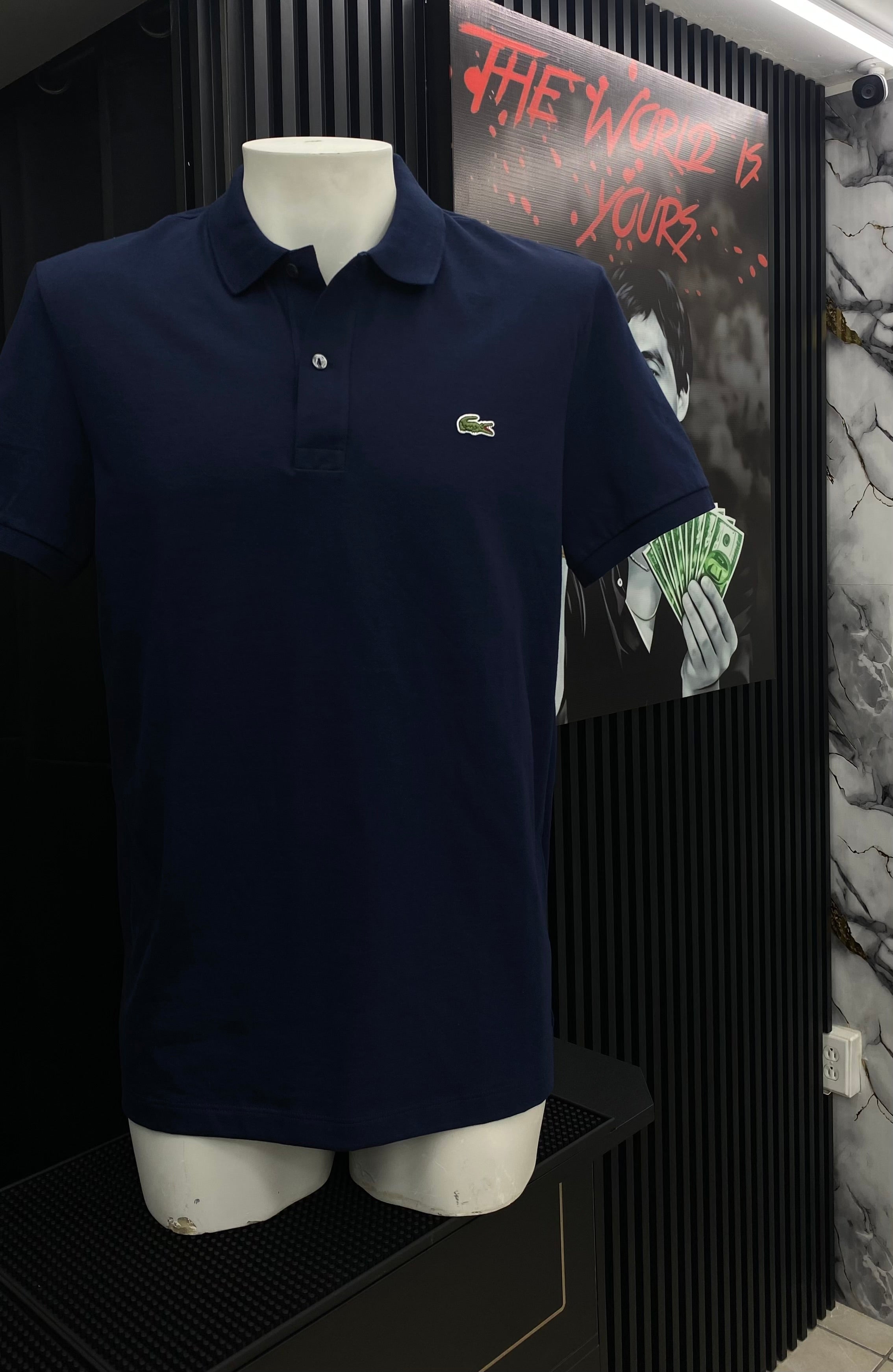 Playera Polo Lacoste Original Azul Marino